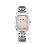 Ultra Slim Tonneau Silver Bracelet Women's Dress Watch LB08015 90