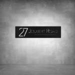 House Number D02 - 600 X 150 Matt White Warm White