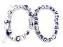 Receive 2 Evil Eye Amulet Bracelets 8/10MM Beads