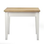 Hampton Stool White With Ash Top