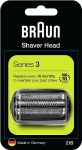 Braun 21B Series 3 Electric Shaver Replacement Foil And Cassette Cartridge - Black