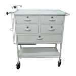 Mobile Emergency Trolley _ Epoxy Powder Coated Throughout - At A Discount