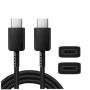 USB C To USB C Fast Charging Cable - 1 Meter White Braided USB C Cable
