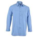 Mens Long Sleeve Harry Casual Shirt Sky Blue