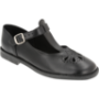 Fullmarks Missies T-bar Girl Black School Shoes Size 2-7