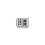 Composable Classic Link Italy Flag With Stones
