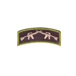 Embroidered Morale Patch - Crossed Rifles 1.25" X 3