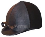 Equestrian Riding Helmet Cover - Black