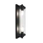 Florian Metal And Glass Wall Light Gold Black - Gold