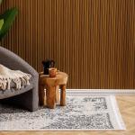 San Remo Mediterranean Collection Jacquard Polycotton Carpet Monochrome - 200X300CM