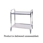 2 Tier Stainless Steel Tea Trolley Smartchef