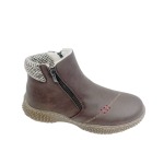 Ladies Fur Boots - Olive 9
