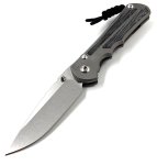 Large Inkosi Black Canvas Micarta Glass Blasted LIN-1116