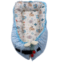 Baby Nest For Crib & Bassinet With Pillow Co-sleeping For Newborn Lounger - Light Blue