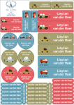 School Labels : Cute Cars Theme