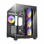 Antec C5 Argb Mid Tower Atx 270 Tempered Glass 7X Argb Pwm Fans Dual Chamber – New