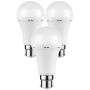 Switched LED 5W Light Bulbs Rechargeable 3 Pack Auto Dimmable B22 - Cool White