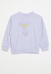 PoP Candy Floral Applique Sweat Top - Purple