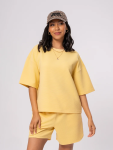 Textured Yellow Short Sleeve Tee - S Yellow