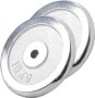 Cast Iron Weight Plate Set 2X 15KG Chrome