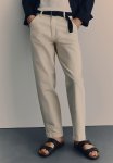 Regular Fit Worker Trousers - Cream