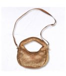 Knitted Shimmer Bag - Gold Free