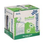 Everfresh Milk Fat Free Long Life 6 X 1L