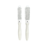Lustra Ionic Thermal Styler Brush - White 20 & 25MM Anti-static Duo