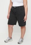 Cotton On Plus Super Baggy Denim Jort - Graphite Black