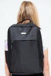 Powerland Travel Laptop Backpack Black School Backpack Bag With Multiple Compartments & Free Water Bottle