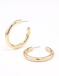 Goldair Gold Plated Large Hoop Earrings