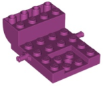 Parts Vehicle Base 4 X 6 X 1 2 3 Curved 24055 - Magenta