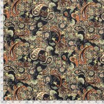 Yoryu Chiffon Paisley Navy 19133-008