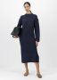 Turn-up Cuff Knit Midi Dress