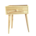 Pine Bedside Table With Drawer