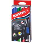 Kores Permanent Marker Plus Set Of 4-3 +1 Free