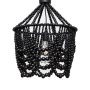 Jenny Single Draped Beaded Chandelier Black 40CM