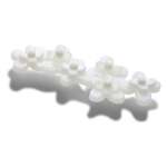 Blooming White Florals Jibbitz - Nature