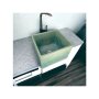 Large Green Square Concrete Basin 45X40X31CM