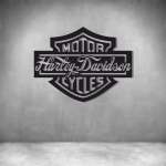 Harley Davidson 9 - Grey L 600 X H 400MM