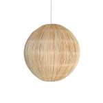 Raffia Ball Pendant Light Natural