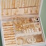 86-PIECE Elegant Vintage Jewelry Set - Multi-layer Necklaces Stud Earrings Rings Four-in-one Assortment For Women Ideal For Daily Wear Commuting Birthday Gift Box Not Included