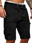 3PCS Men's Solid Color Sports Shorts With Drawstring & Pockets Lightweight Comfy Shorts For Summer Sport And Casual Wear