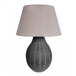Woven Grey Table Lamp