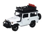 Motormax – 1:24 Toyota FJ40 Land Cruiser Off Road – White