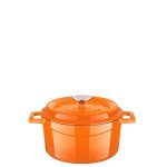 Lava Round Casserole 20CM Matt Orange 2.82L