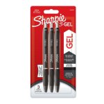 Sharpie Laborbedarf S-gel Gel Pens With The Highest Writing Comfort Blister Of 3 Black