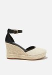 Cotton On Lola Closed Toe Espadrille - Canvas black