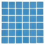 Glass Mosaic Tile Sheet Baby Blue Sheet: 15CM Tile Size: 23MM