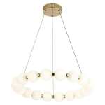 Orbit Chandelier Round 18 Light - Black